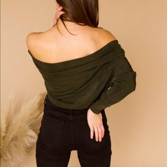 Nicolette Bodysuit- Deep Olive - Picture 5 of 5